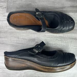 Bare Traps Womens Black  Porsha Mary Jane Slip on Mules Size 10